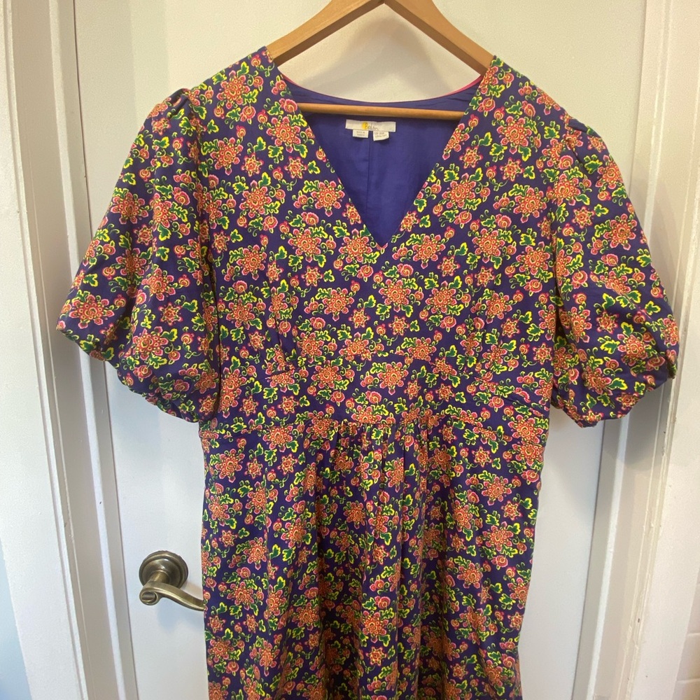 Boden beautiful purple flowered dress